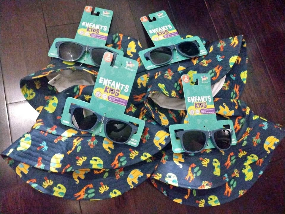 Brand New Summer Toddler Bucket Hat & Sunglasses Set