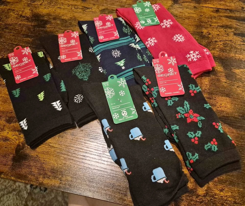 Brand New Holiday Socks Adult Unisex (Take all 6 pairs)