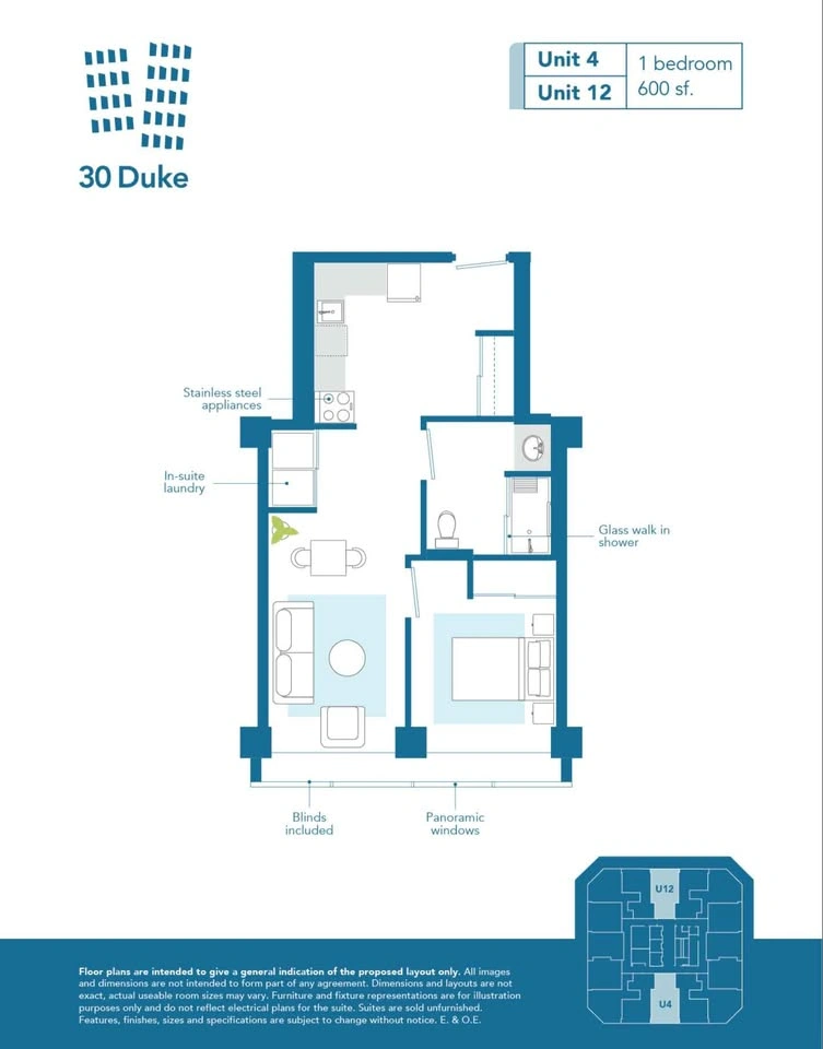 1 Bed 1 Bath Apartment in Downtown Kitchener