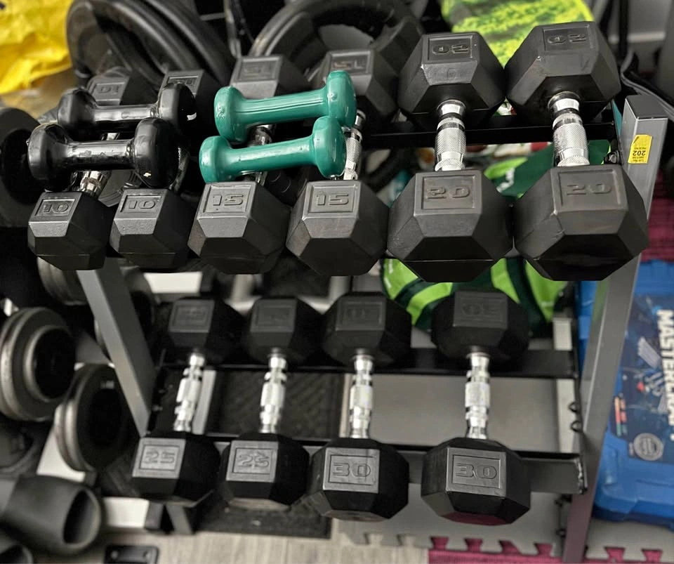 Dumbbell set 3lbs to 30lbs with storage rack