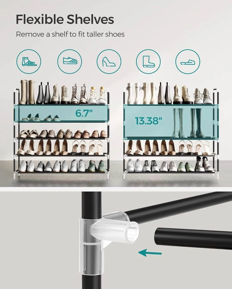 New 5-Tier Shoe Storage Rack - ULSH55H - photo 4