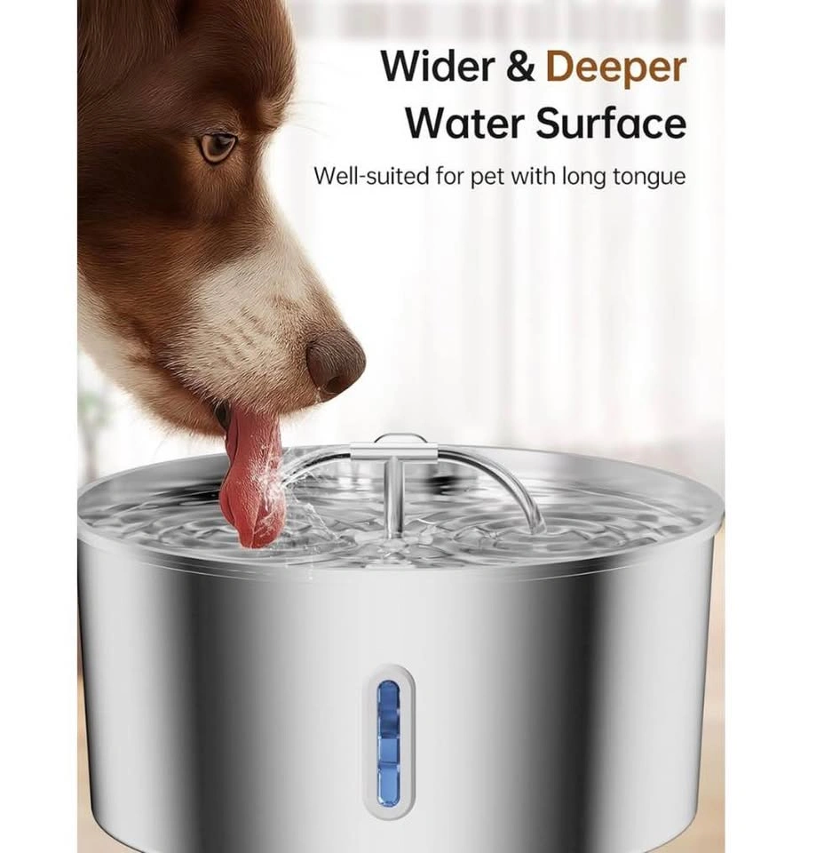 New Automatic Stainless Steel Dog/ Pet Fountain/ Dispenser - photo 2