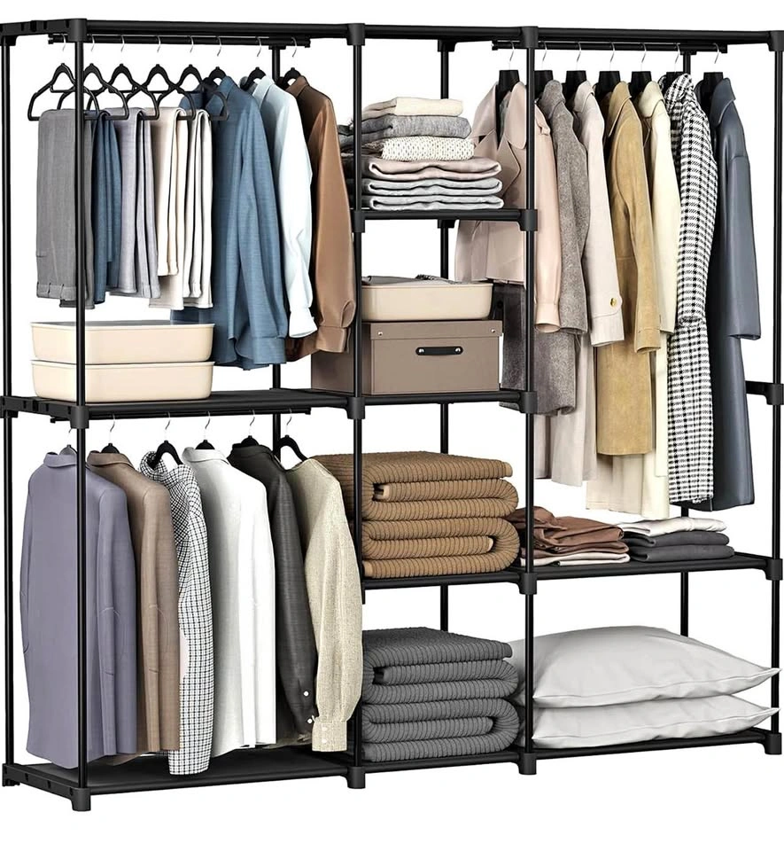 New Portable Closet Organizer Clothes Rack