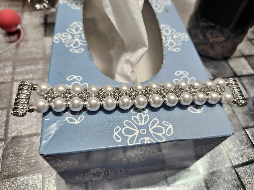 Fashion Beaded Watch Band – Elegant Pearl Style for Samsung watc