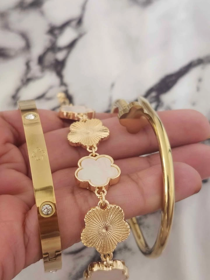 Gold-Tone Bracelet Set – 3 Stylish Pieces - $20 - photo 3