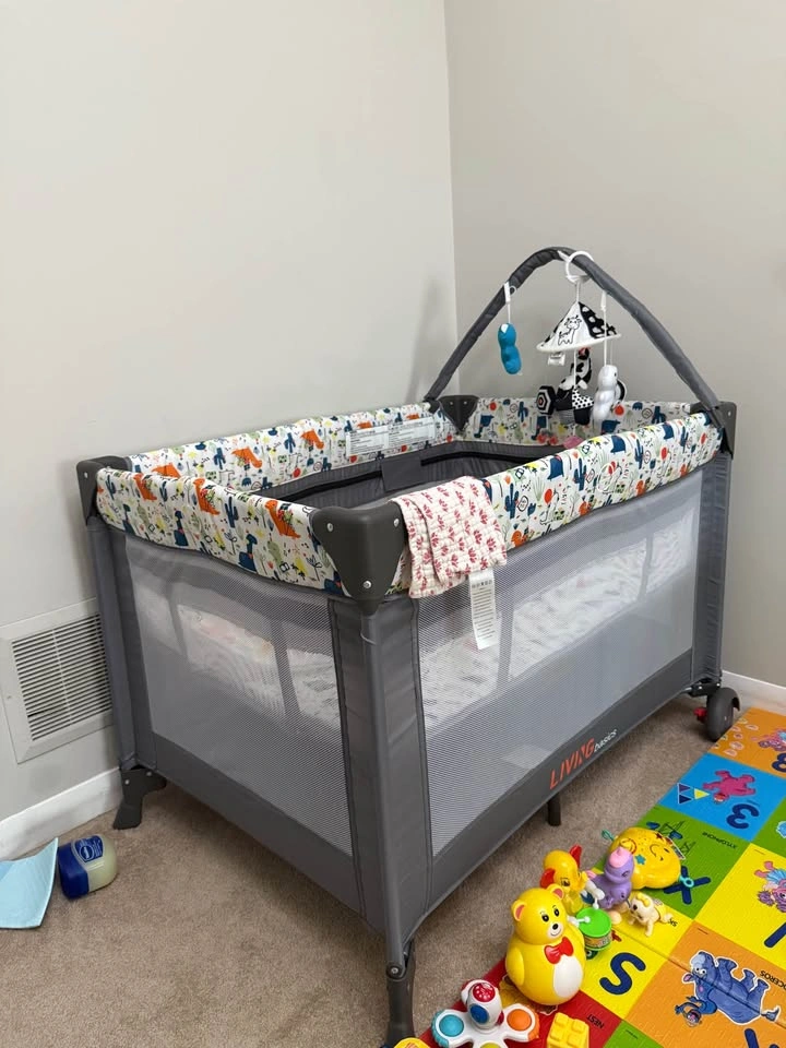 LIVINGbasics Portable Baby Playpen/Playard with Changing Pad - photo 2