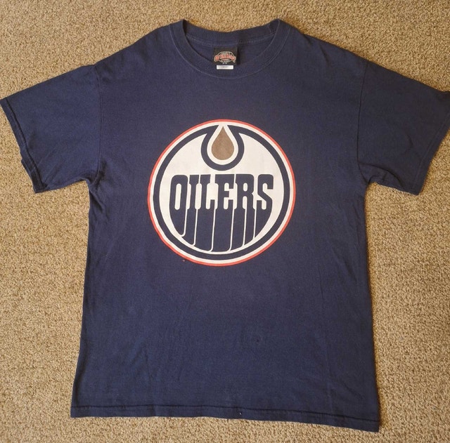Dwayne Roloson Edmonton Oilers #35 T-Shirt - Old Time Hockey - photo 2