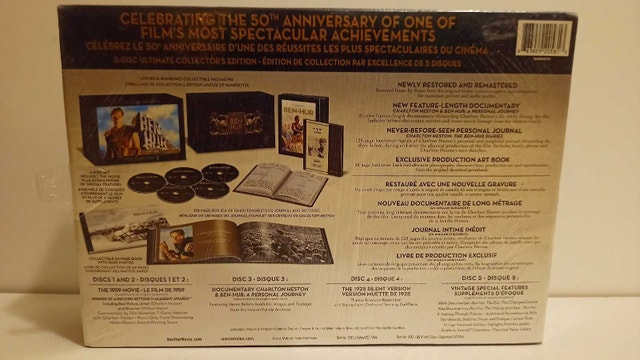 BEN-HUR 50th ANNIVERSARY LIMITED EDITION DVD 2011 New/Sealed - photo 4