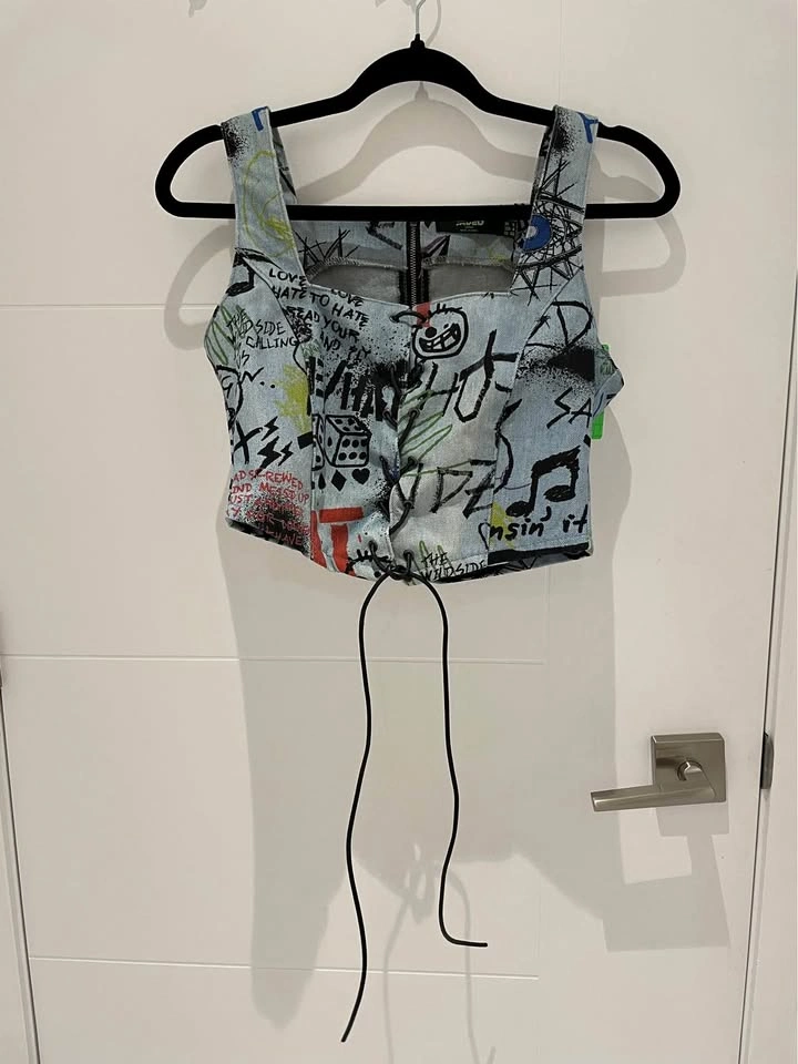 Jaded London denim graffiti set