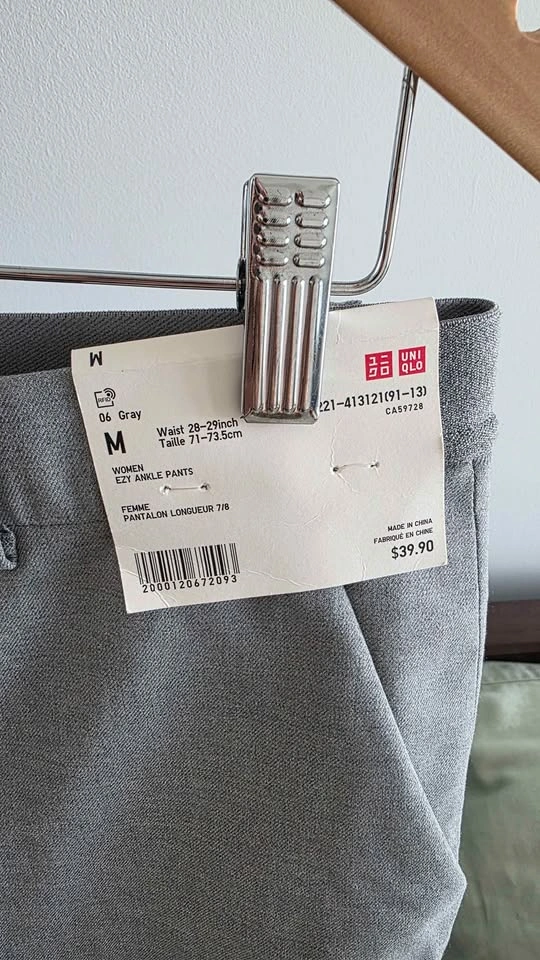 Uniqlo Grey Easy Ankle Dress Pants - photo 2