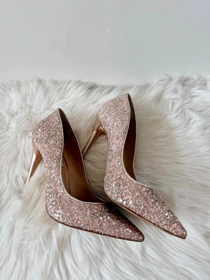 Steve Madden Pink Daisie Glitter Pumps - Size 6 - photo 2