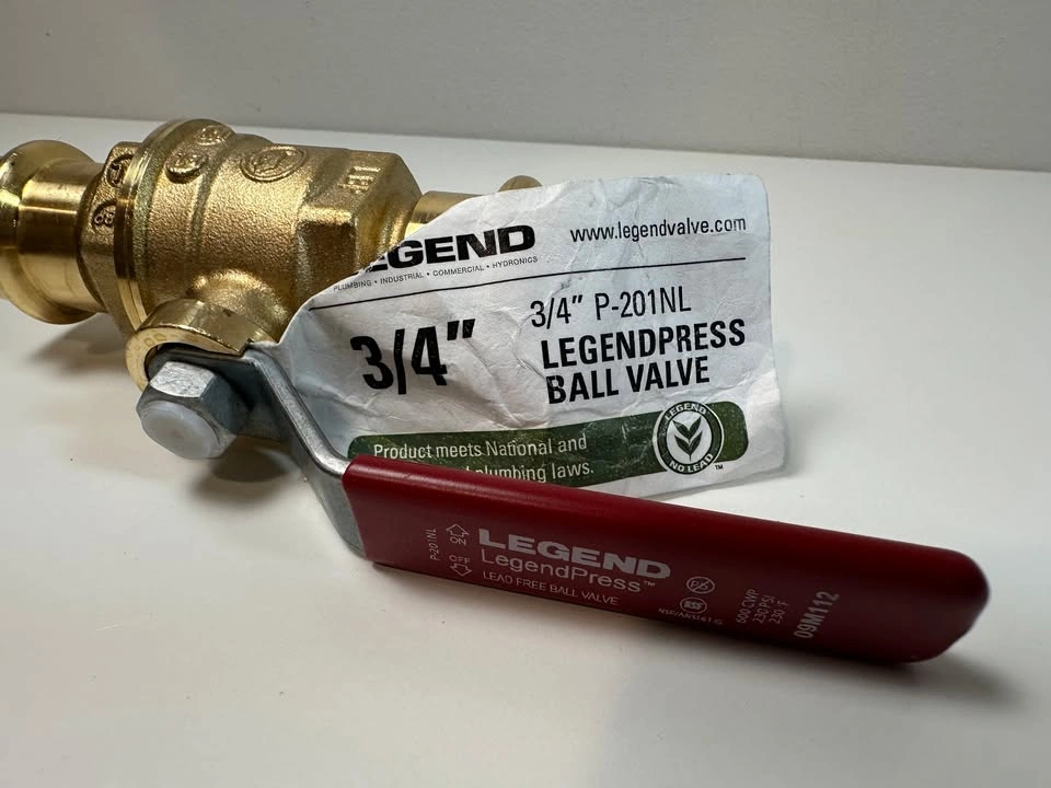 Legend Valve 101-204NL 3/4 P-201NL Red Handle - photo 3