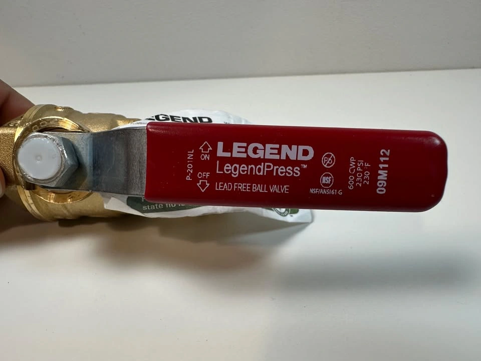 Legend Valve 101-204NL 3/4 P-201NL Red Handle - photo 4