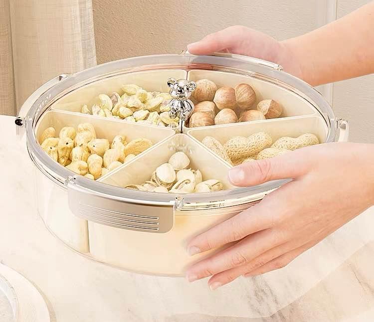Nut serving container
