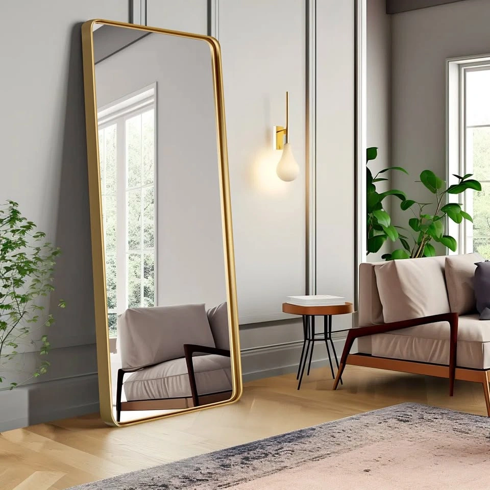 Anduena Metal Rectangle Mirror 71" x 28"