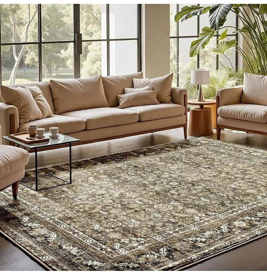 Vintage Brown Area Rugs 8x10