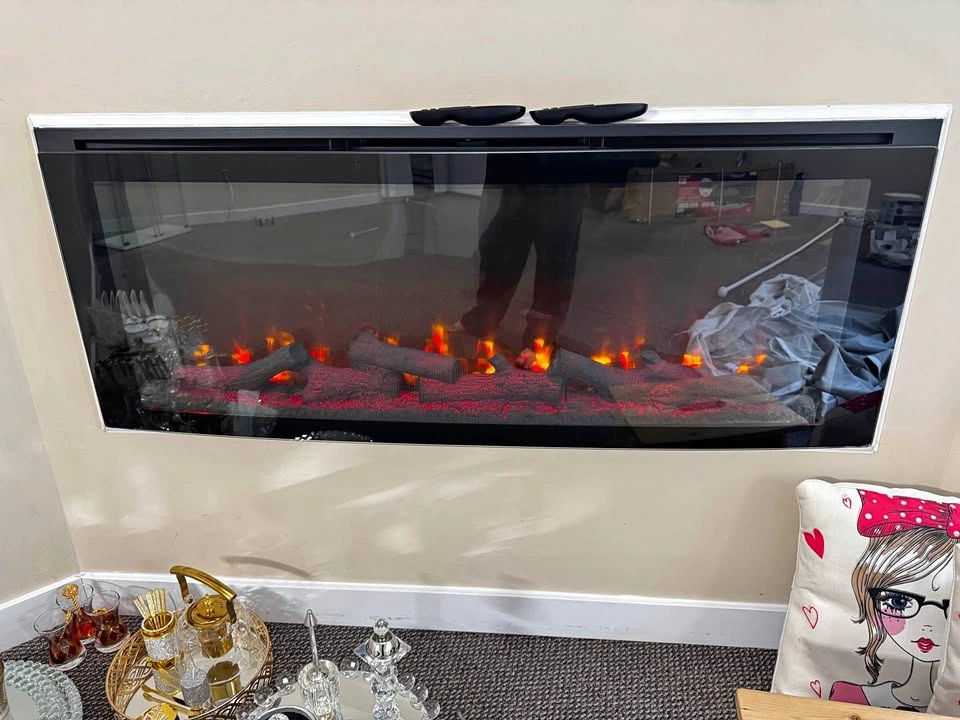 Fireplace with remote control