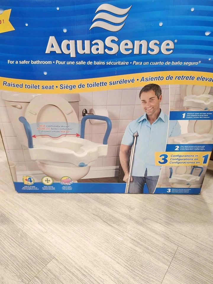 AquaSense Raised Toilet Seat