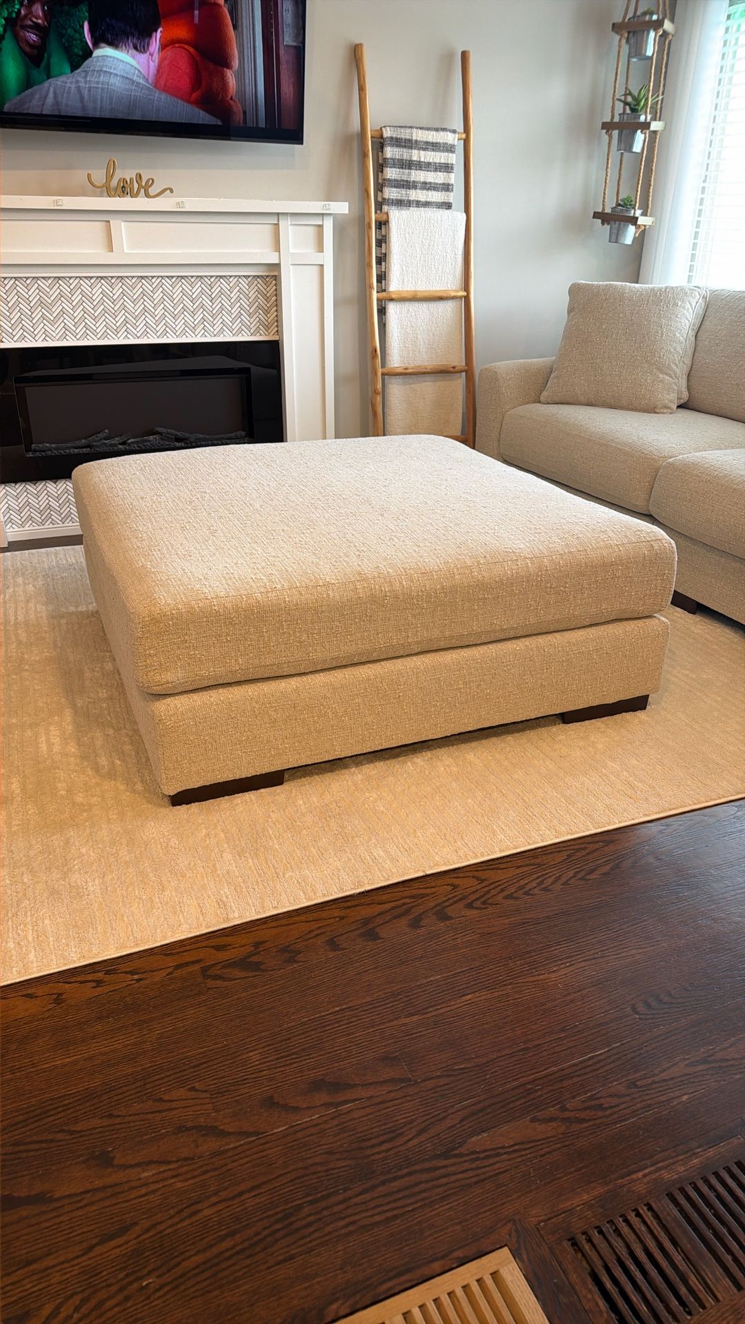 Pebble Ottoman Brand New