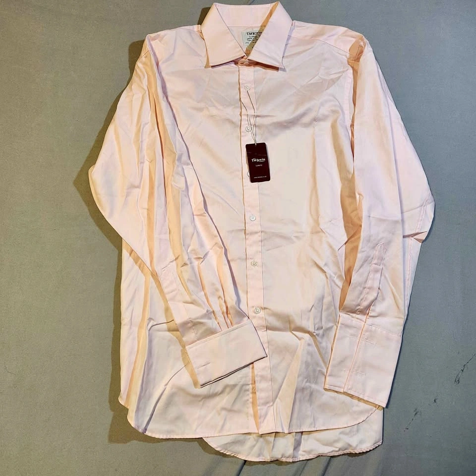 T.M.Lewin Pink Dress Shirt 17.5 New w/ Tags