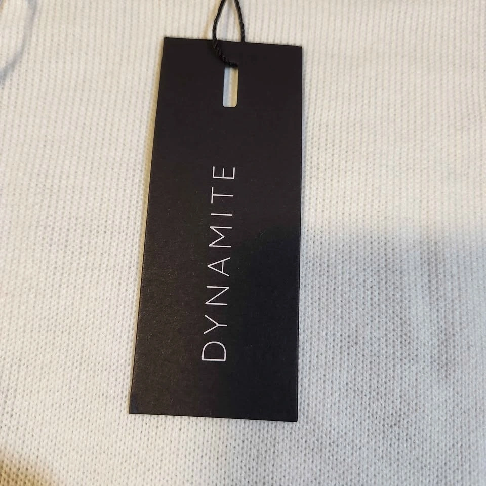 NEW Dynamite White Black Trim Cardigan Overpiece XS - photo 3