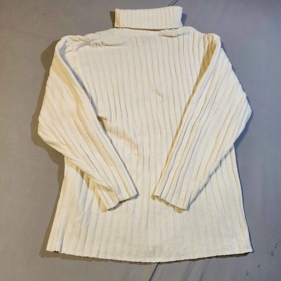 Southpole Ribbed Turtleneck Sweater XL Cream - photo 5