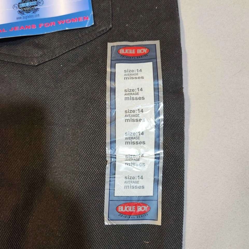 Bugle Boy 750 Relaxed Leg Black Jeans Size 14 NWT - photo 3
