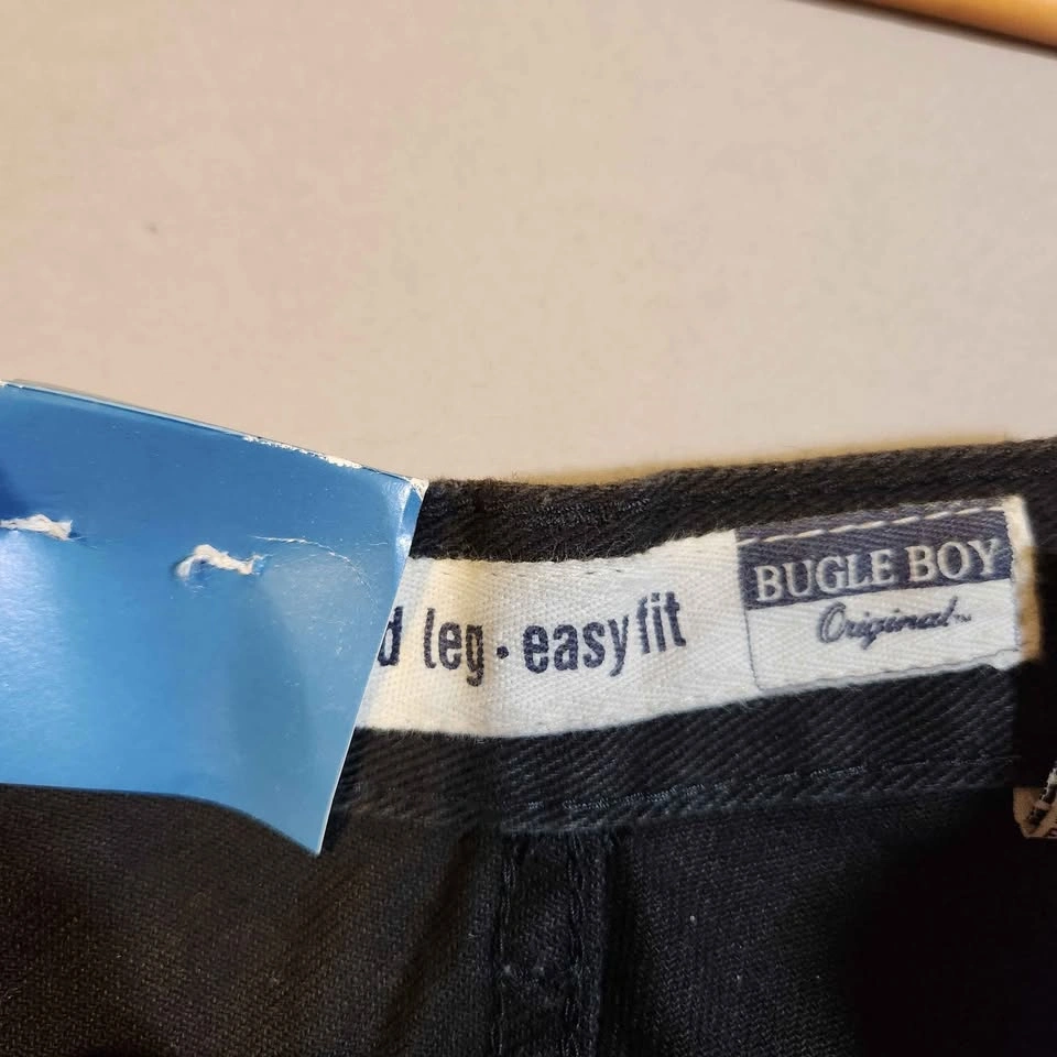 Bugle Boy 750 Relaxed Leg Black Jeans Size 14 NWT - photo 5