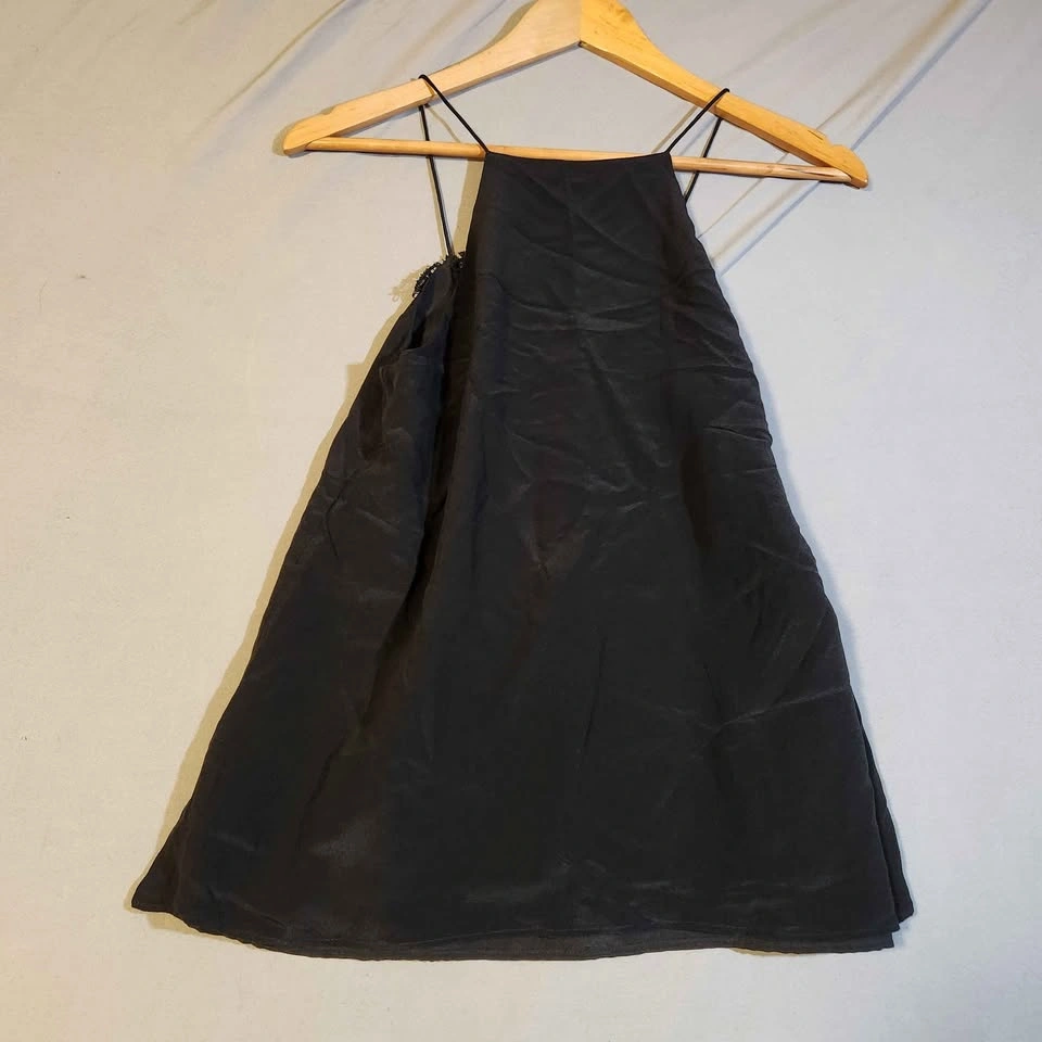 CAMI NYC Black Silk Lace Camisole Top XS Reversible - photo 2