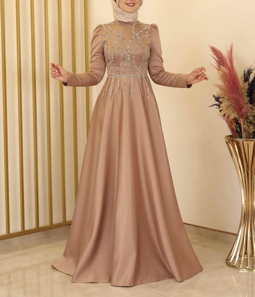 Satin Evening Gown