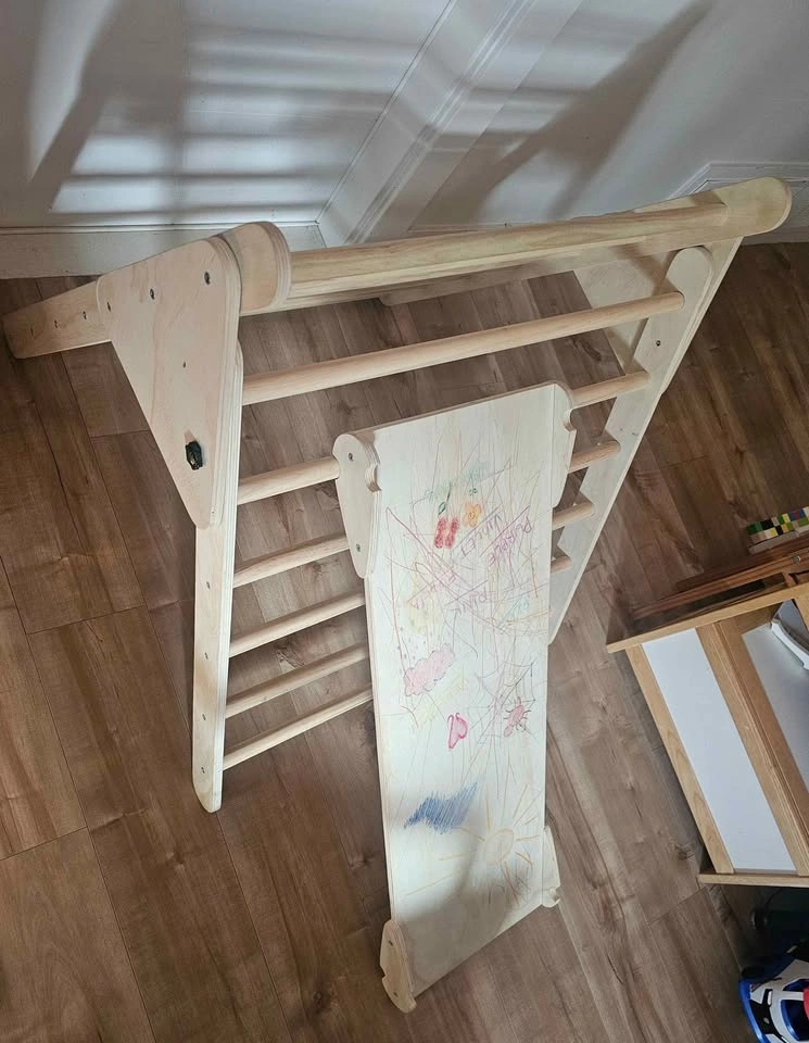 3 Piece Pikler Climbing Frame & Reversible Ramp Slide - photo 3