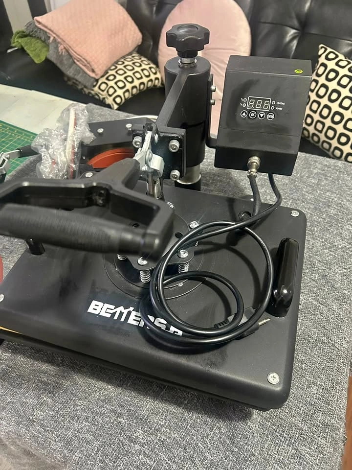 Heat Press Machine + Accessories (Hat, Cup & Plate Press)