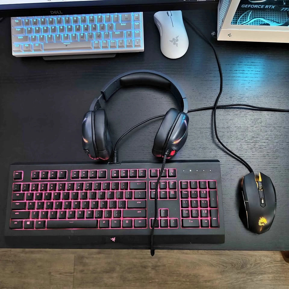 Razer Gaming RGB Keyboard, Headset, Mouse Bundle