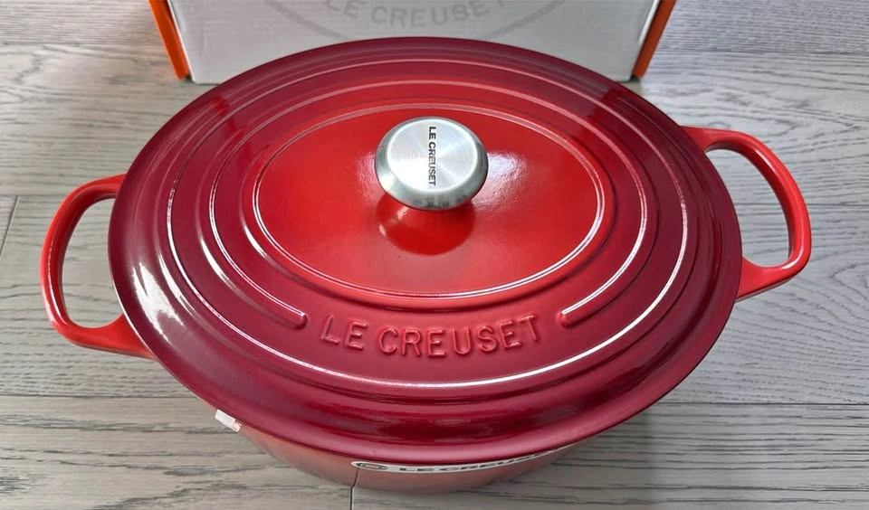 LE CREUSET 7.5L SIGNATURE OVAL OVEN BNIB
