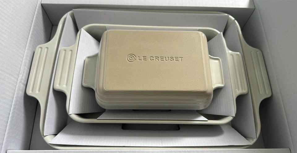 BNIB LE CREUSET Rectangular 3pcs Baking Dishes - photo 3