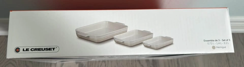 BNIB LE CREUSET Rectangular 3pcs Baking Dishes - photo 4