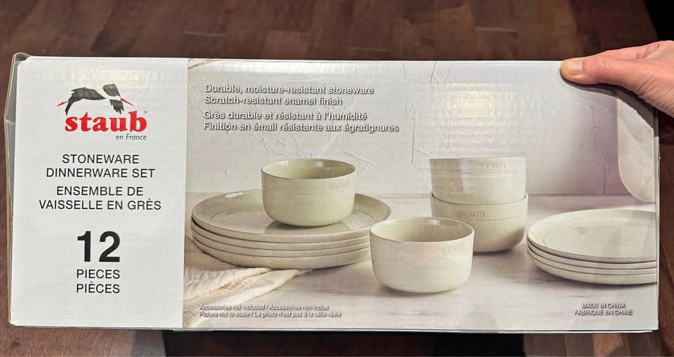 STAUB Stoneware 12pcs Dinnerware Set