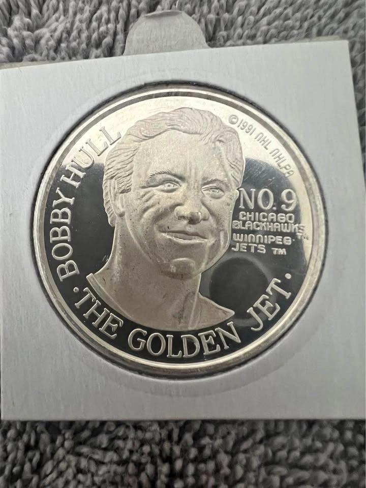 1oz .999 Silver Bobby & Brett Hull NHL Collectible