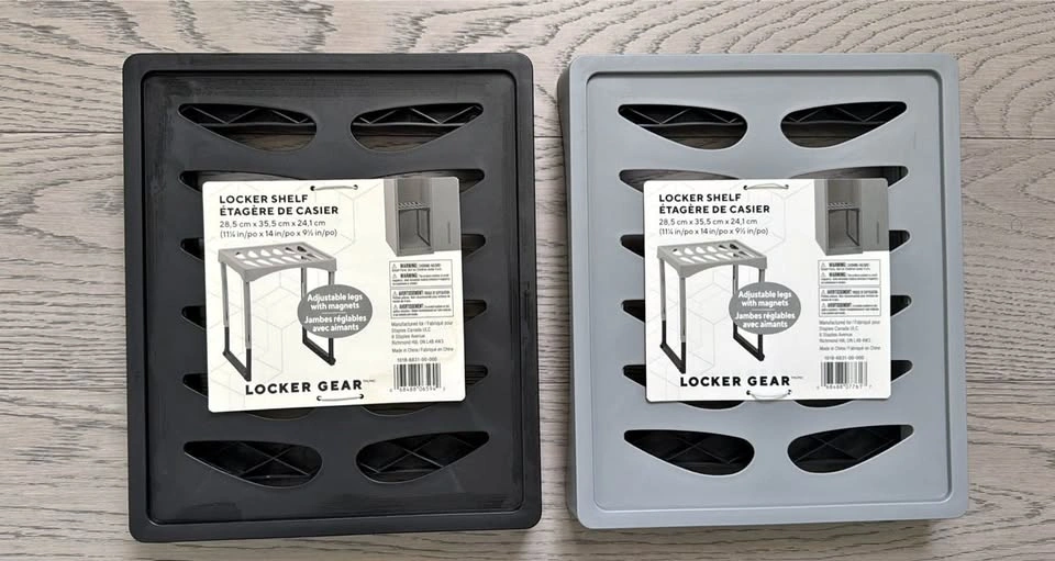 Locker storage adjustable shelf