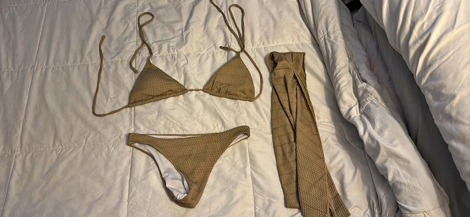 Bikini set with coverup (size small)