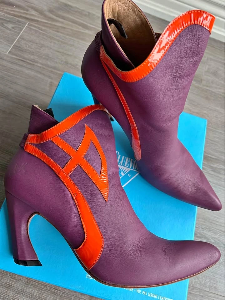 John Fluevog GoGo twist booties size 11
