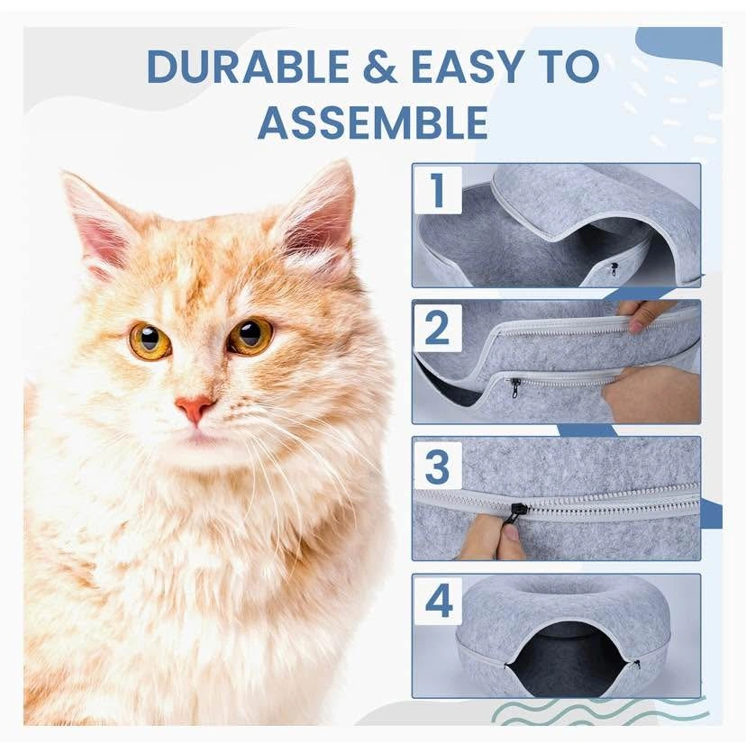 Cat tunnel bed (barely used) - photo 3