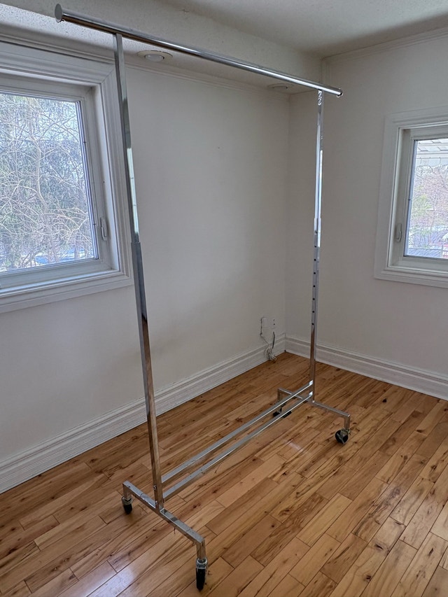 Extra Tall Adjustable Clothing Rack on Wheels