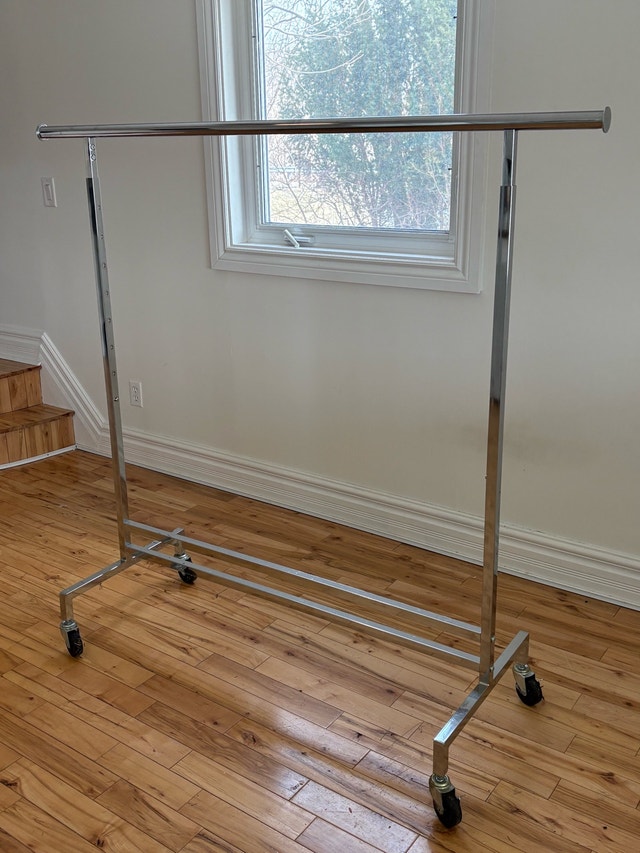 Extra Tall Adjustable Clothing Rack on Wheels - photo 3