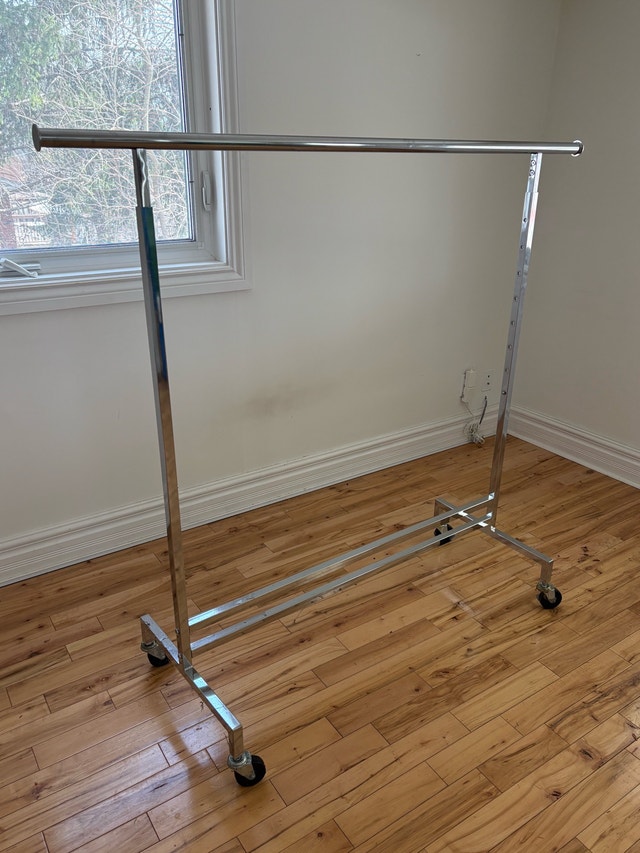 Extra Tall Adjustable Clothing Rack on Wheels - photo 4
