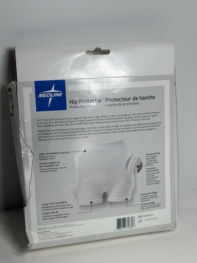 Medline Hip Protector Padded Shorts – Large (New) - photo 2