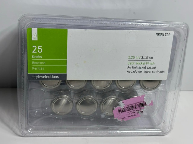 Cabinet Knobs 25 Pack – Satin Nickel 1.25” (New) - photo 4