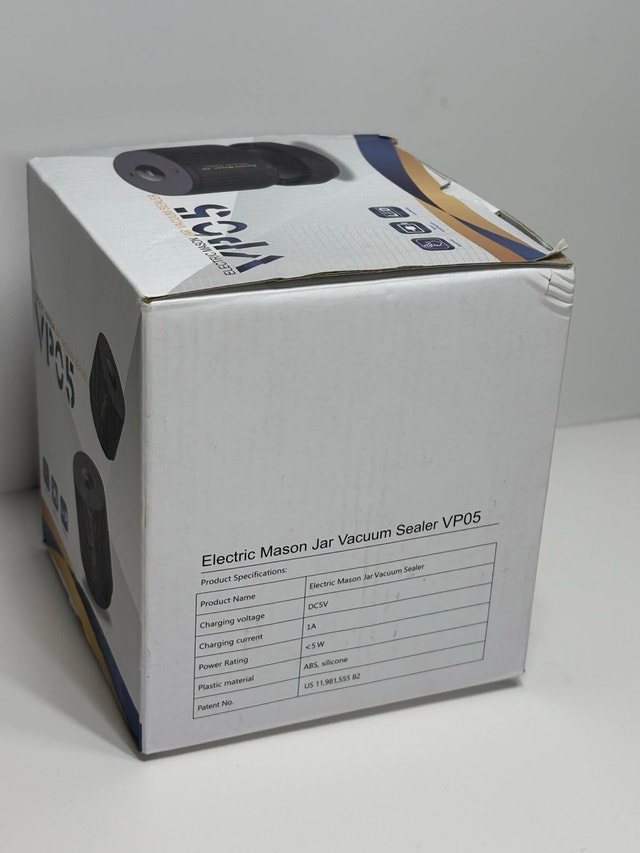 VP05 Electric Mason Jar Vacuum Sealer – USB Rechargeable - photo 3