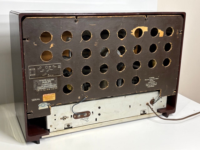 Vintage Philips P145 Tube Radio Working AM Shortwave - photo 3