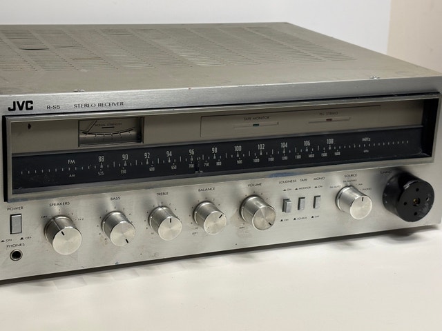 JVC R-S5 Vintage Stereo Receiver Tested Working Phono Input - photo 3